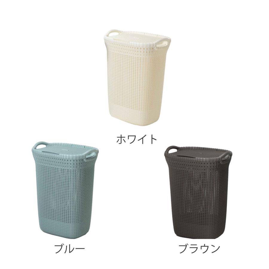 藤栄 ランドリーバスケット 蓋付き CURVER ニットランドリーバスケット