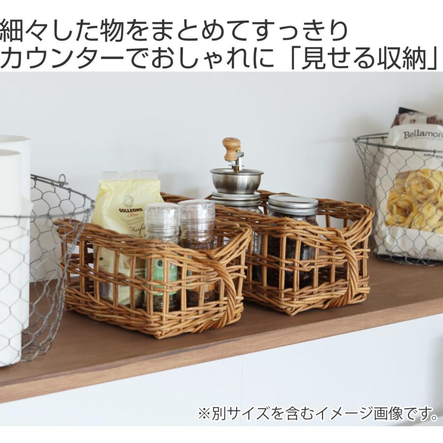 Creer キッチン収納ケース アラログ キッチンストッカーバスケット L