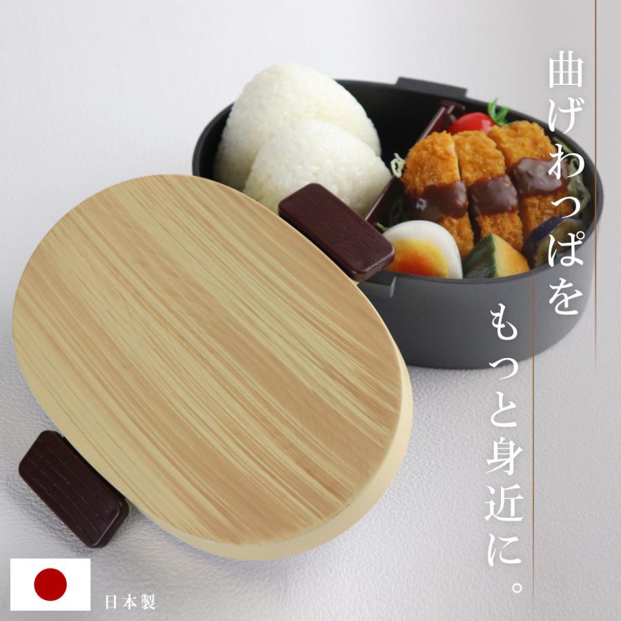 HAKOYA 弁当箱 1段 800ml 木目小判弁当 大 タイト式 ツートーン （ お