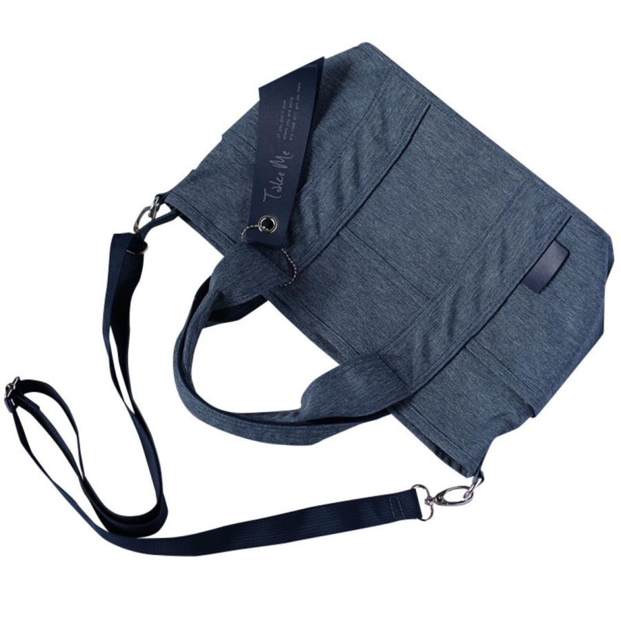 nicott（ニコット） トートバッグ TakeMe 大きめ 撥水 ショルダー 斜