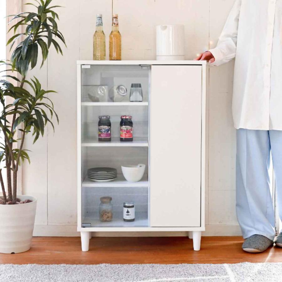 JK-PLAN（ジェイケイ・プラン） キャビネット ガラス扉 組合せ家具