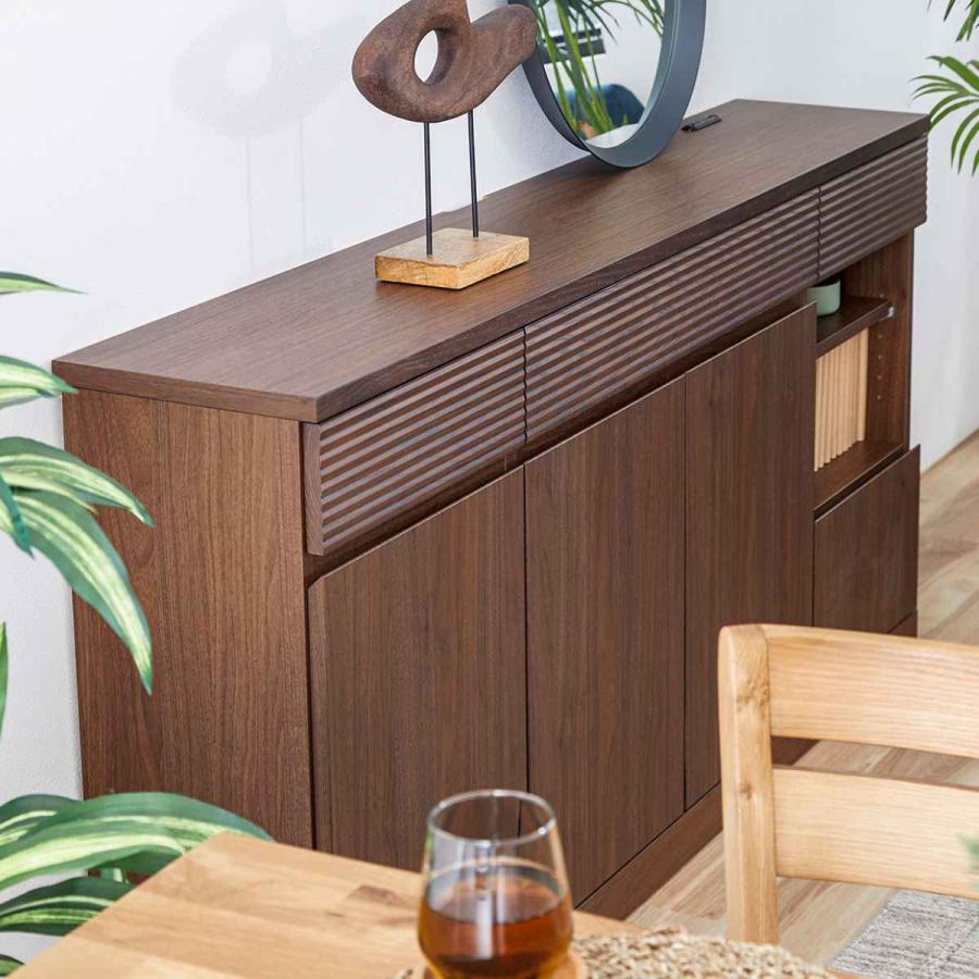 サイドボード 北欧風 薄型 Simba 幅100cm （ 開梱設置 収納 リビング