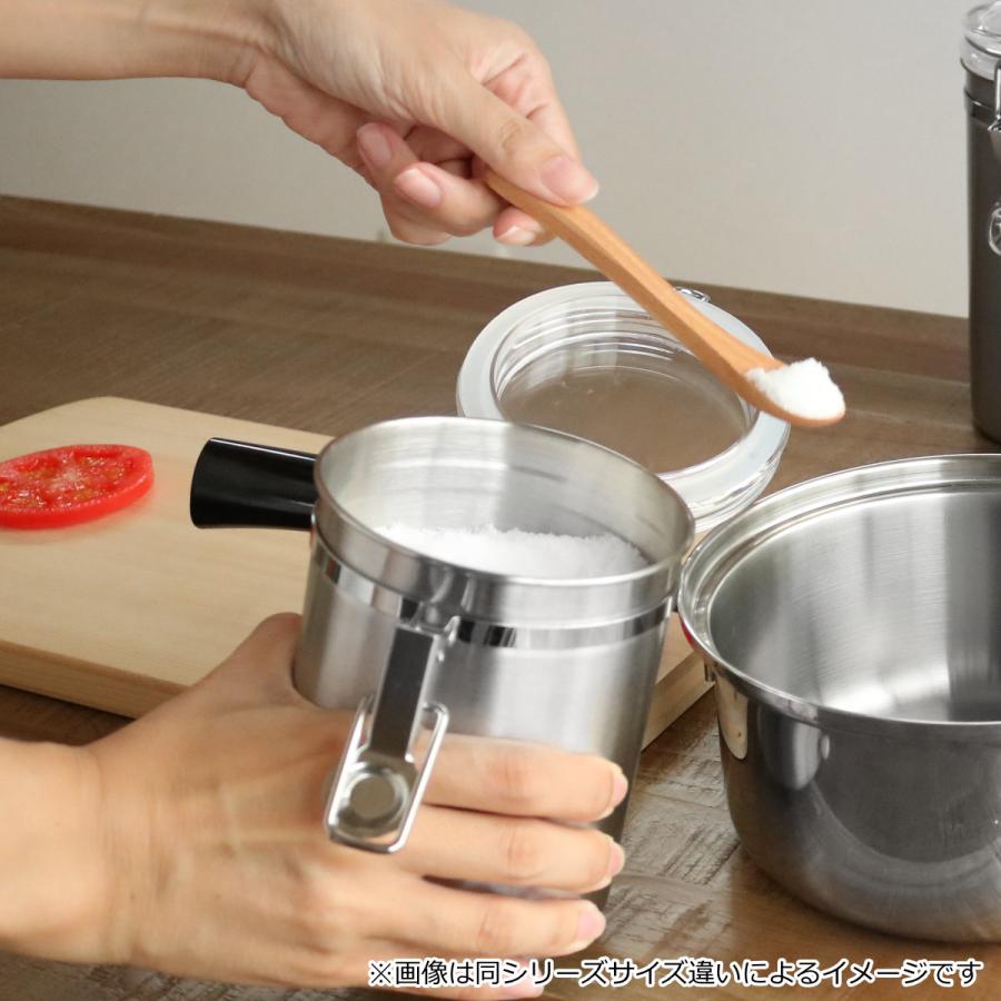 パール金属 保存容器 530ml サティーナ ステンレス製ロック式 パール金属 保存容器 530ml サティーナ ステンレス製ロック式