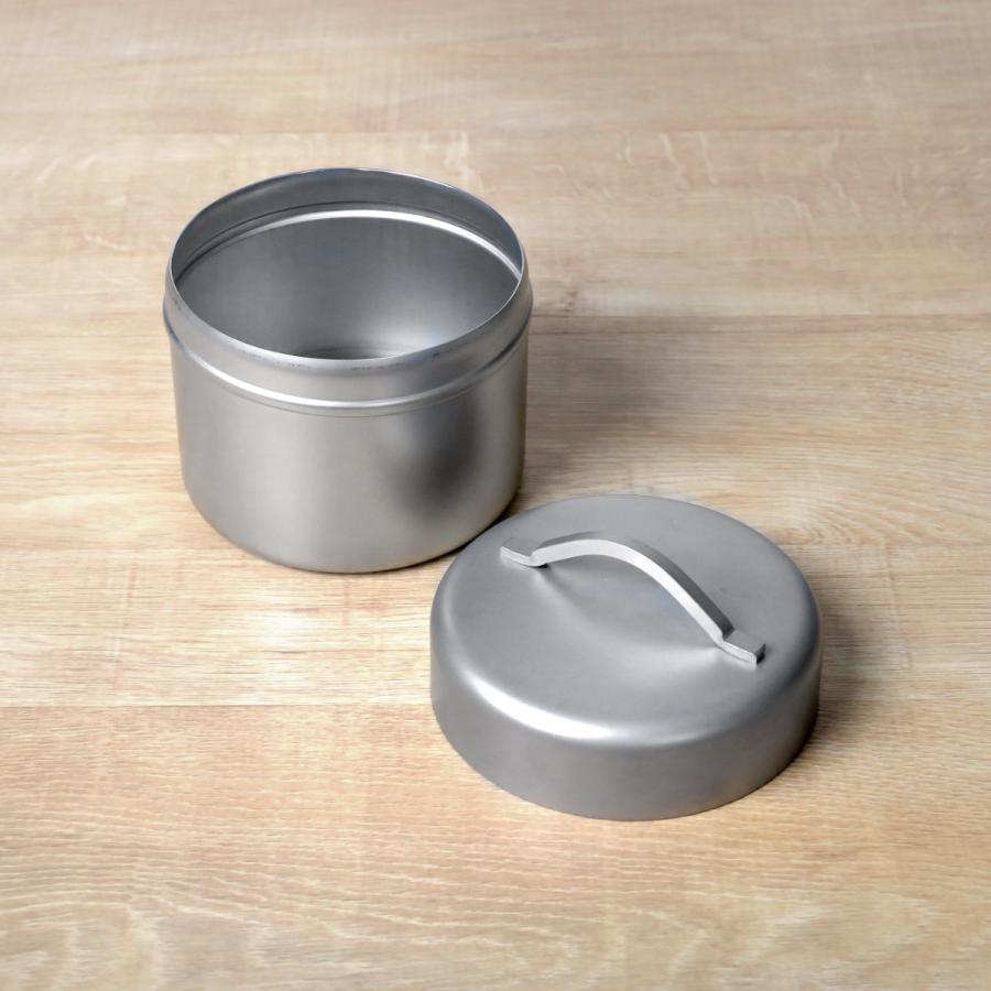 工房アイザワ 保存容器 ブラックピーマン珈琲缶 S （ 珈琲缶