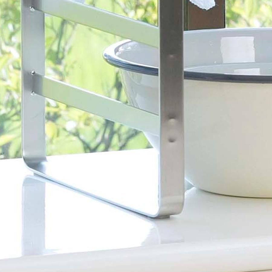 下村企販 キッチンラック オールステンレス頑丈出窓ラック 幅75cm