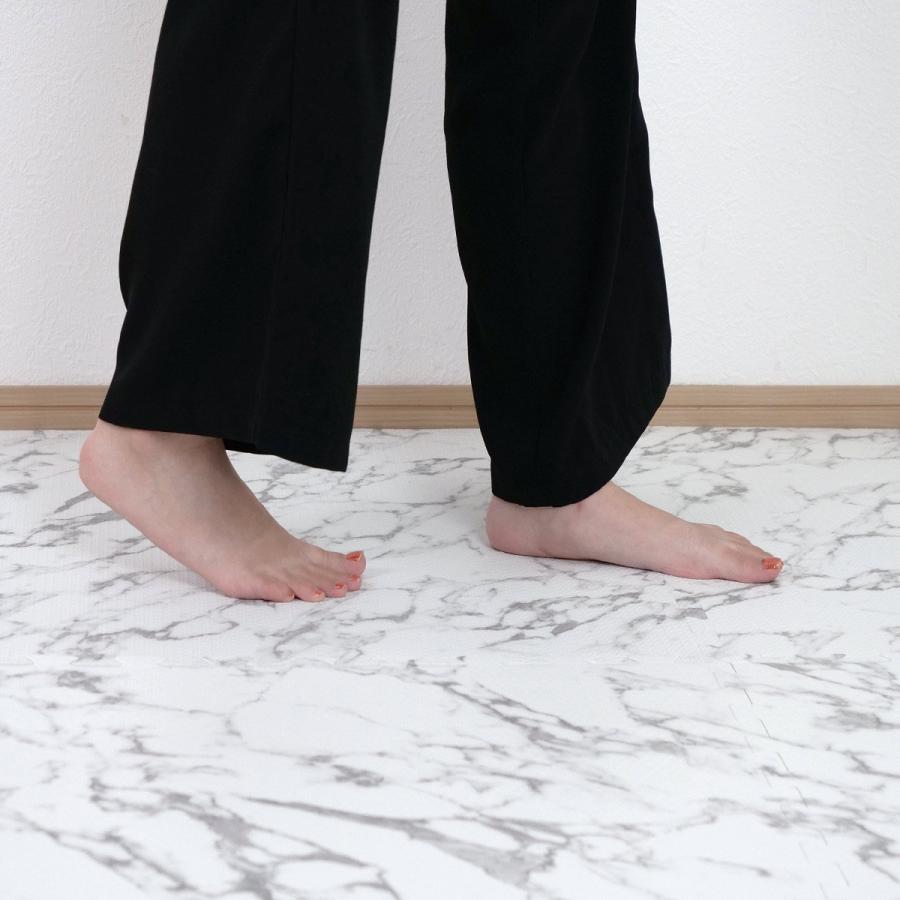 ジョイントマット 大判 抗菌加工 約60×60cm 厚さ約20mm 大理石柄 4枚
