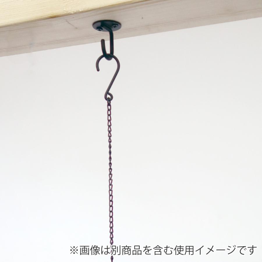 チェーンフックＳ アイアン 全長28cm （ チェーン フック 金具 ハンギング S字フック 鎖 天井 吊り下げ 吊るす DIY 観葉植物 引っ掛け ディスプレイ ）｜colorfulbox｜03