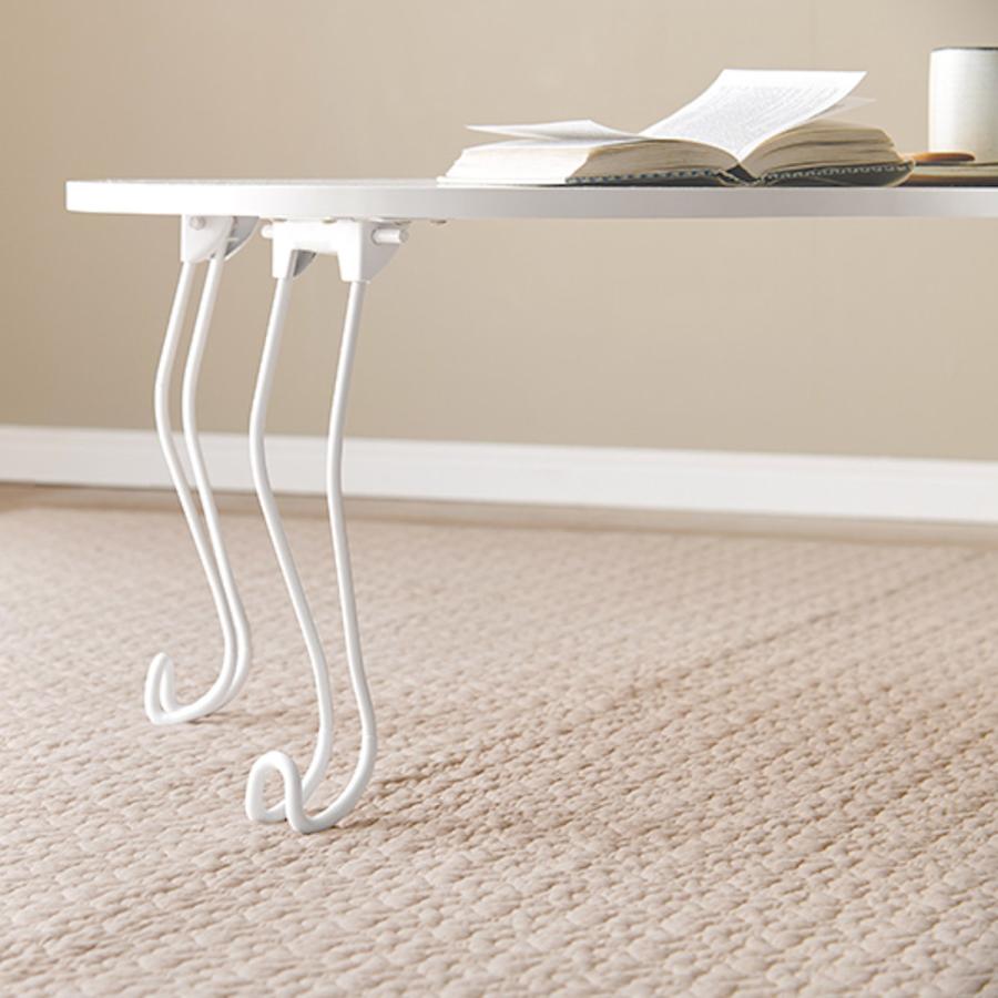 HAGiHARA（萩原） ローテーブル 小さめ 丸 幅79cm 折りたたみ