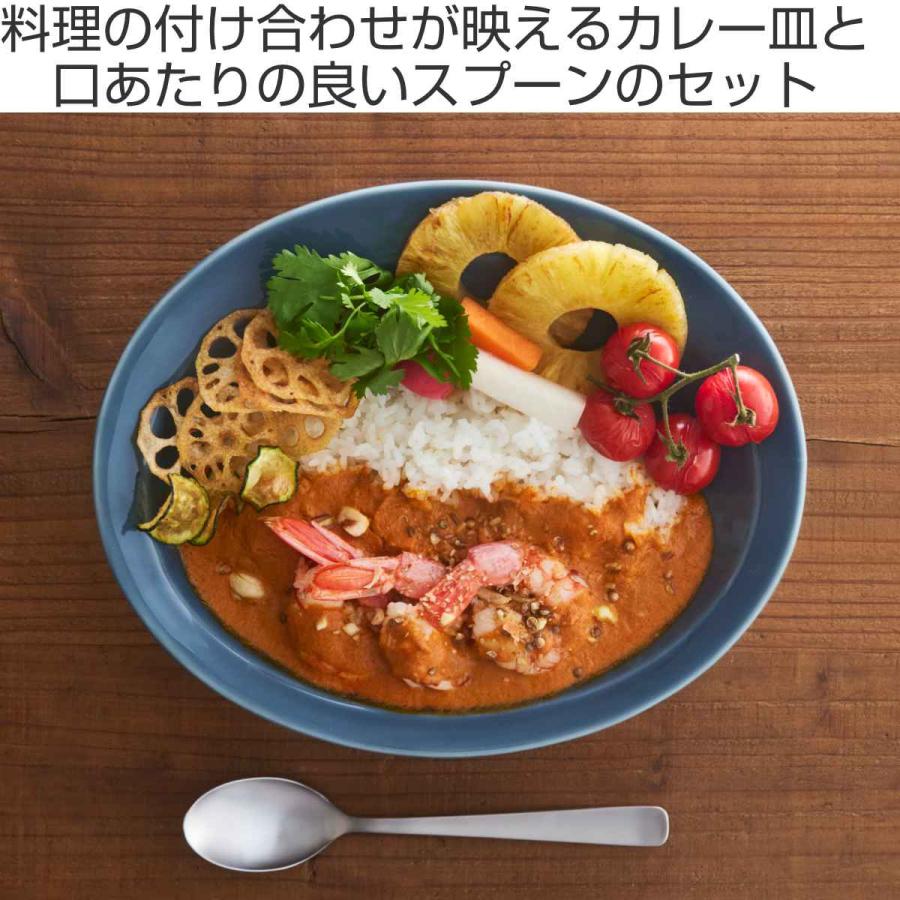 カレー皿 スプーンセット 25cm 逸品窯 陶磁器 ( 食洗機対応 カレー皿 スプーンセット 25cm 逸品窯 陶磁器 ( 食洗機対応