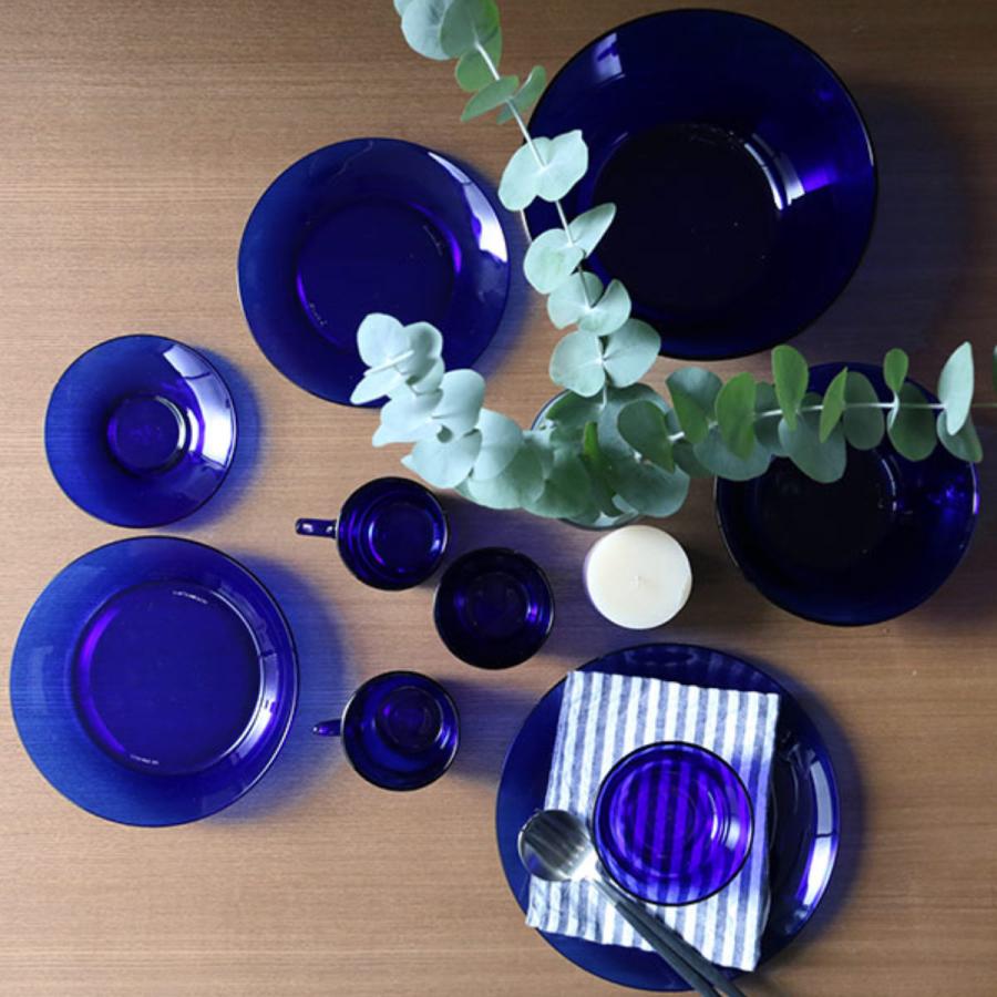 Duralex カラフルリム付き楕円皿6枚セット Duralex カラフルリム付き楕円皿6枚セット