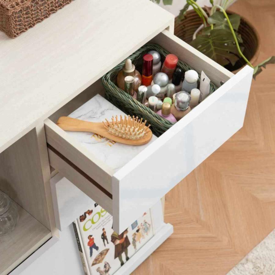 スクエアキャビネット幅70ハイ 引出しタイプ ホワイト 楽天市場】【SQUARE】シリーズ スクエアキャビネット 幅70 ハイ 引出し