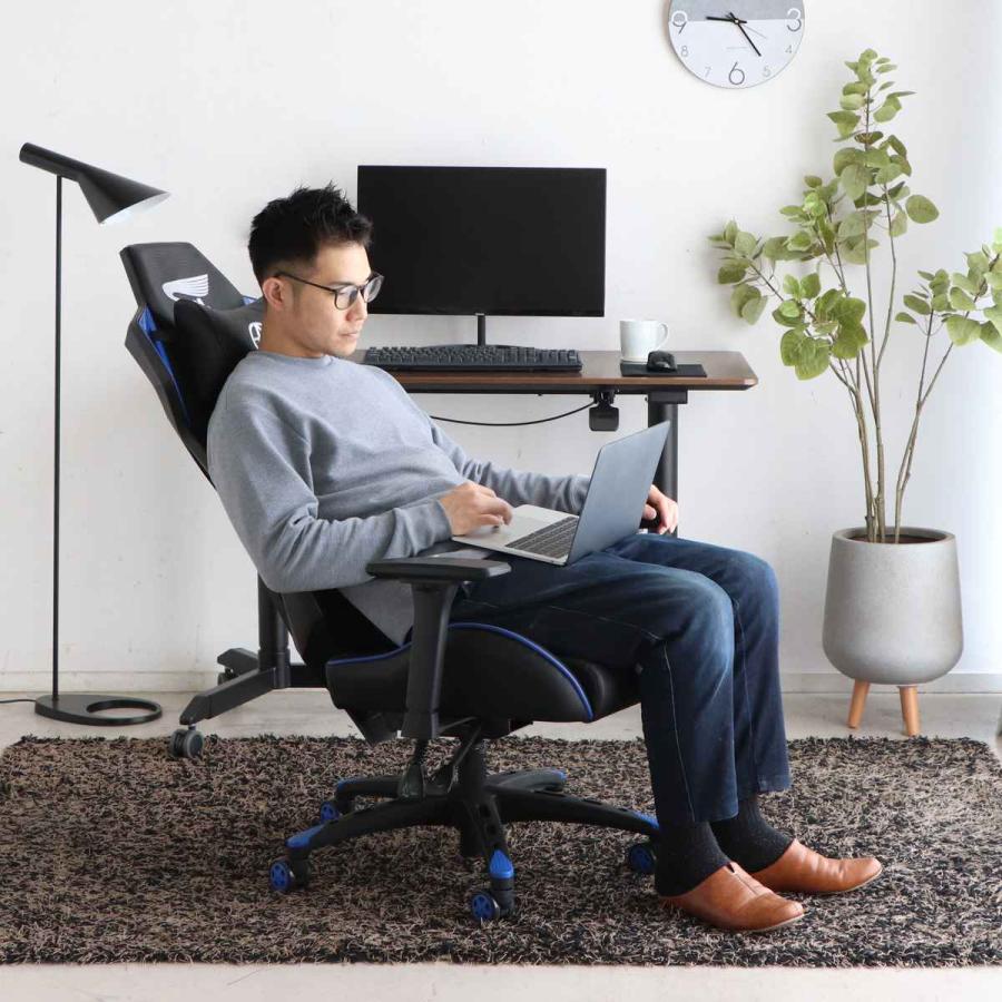 東馬（Tohma） ゲーミングチェア 疲れにくい メッシュ 座面高43〜50cm