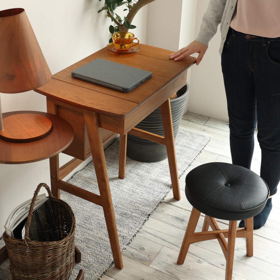 ICHIBA（市場） ドレッサー コンパクト デスク スツール付き 幅62cm