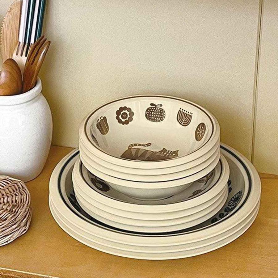 Arabia　Sモデル　プレート　20cm　特別色　ベージュ　パン皿　ケーキ皿 Arabia Sモデル プレート 20cm 特別色 ベージュ ケーキ皿 パン皿