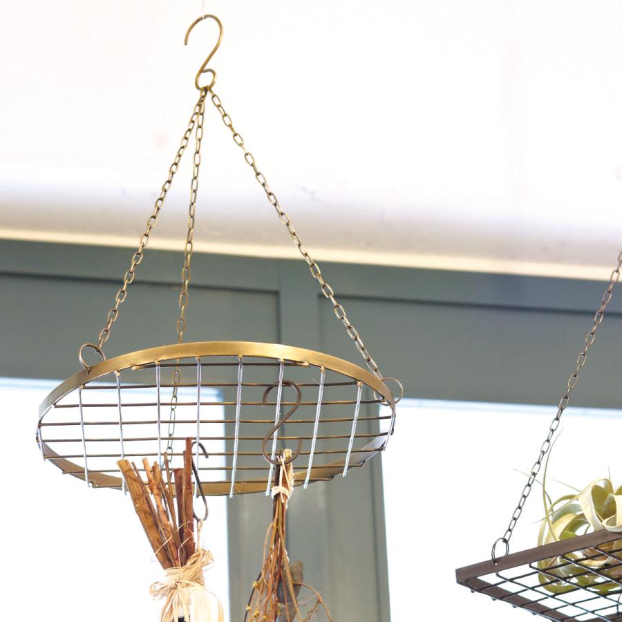 Creer 吊り下げハンガー アイアン ハンギングハンガー ラウンド AT