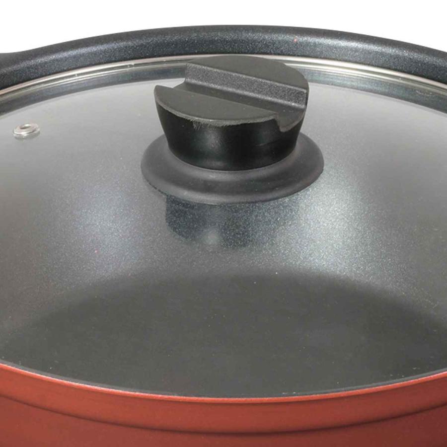 パール金属 卓上鍋 16cm IH対応 ガラス蓋付き 旨味 （ ガス火対応