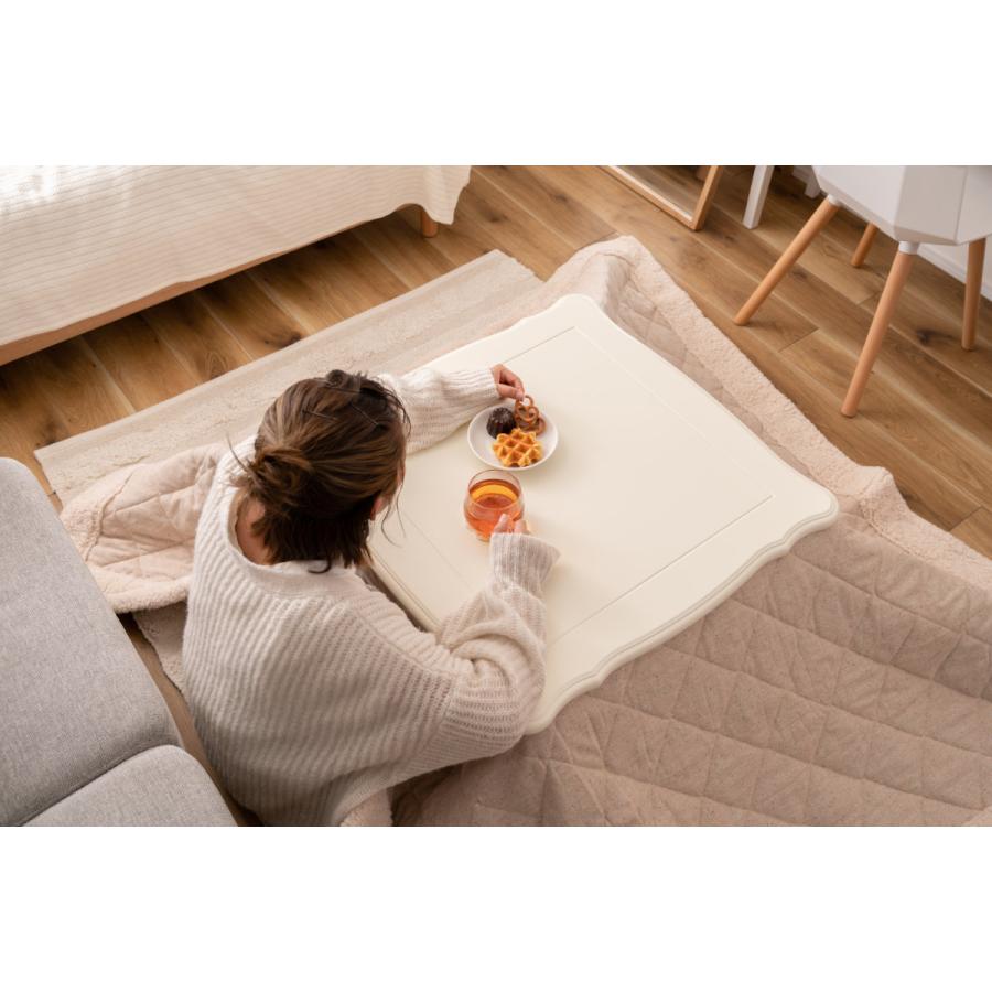 東谷 こたつ テーブル おしゃれ 正方形 猫脚 コンパクト （ 幅 70cm