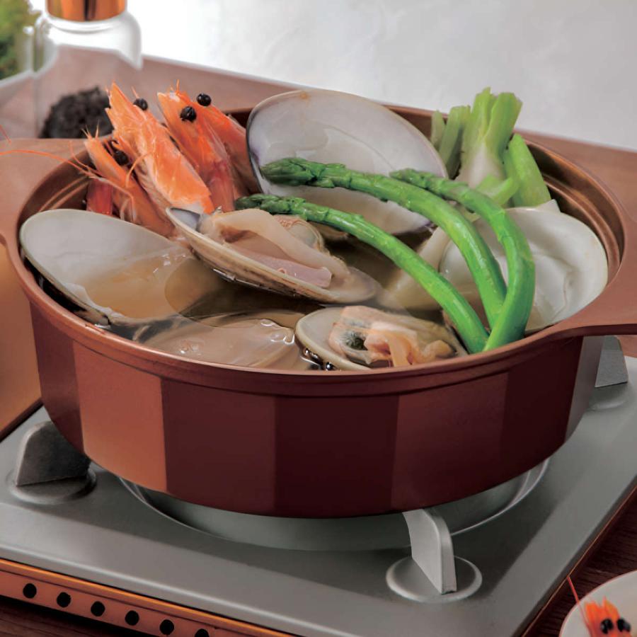 【新品未使用】純銅製 おでん鍋兼用卓上鍋 26cm カクセー　箱付き 新品未使用】純銅製 おでん鍋兼用卓上鍋 26cm カクセー 箱付き