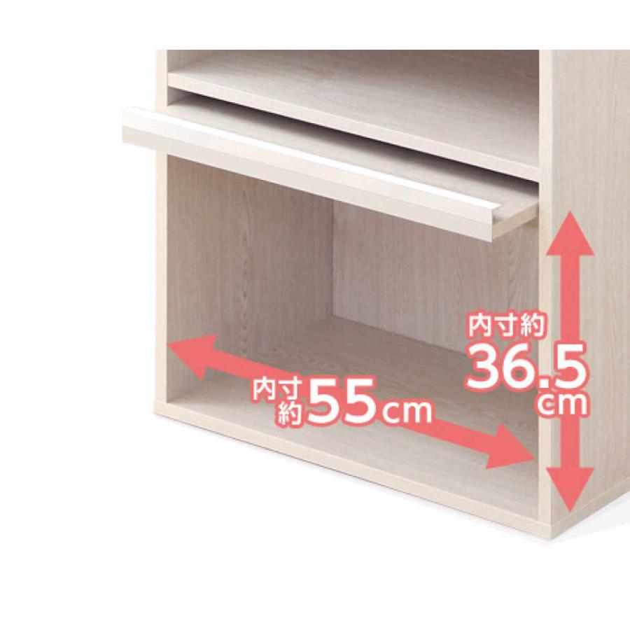 ホームテイスト（HOME taste） 収納ラック 幅59cm フラップ扉 2枚