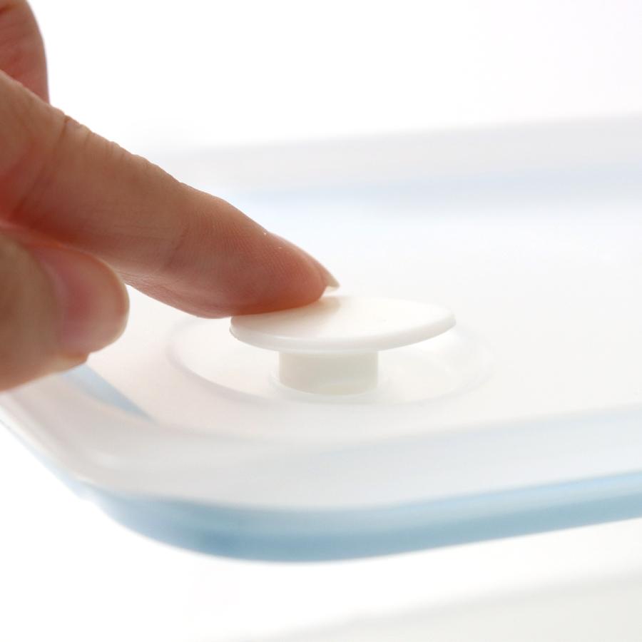 パール金属 保存容器 640ml Easy Clean 浅型密閉保存容器 M （ 日本製