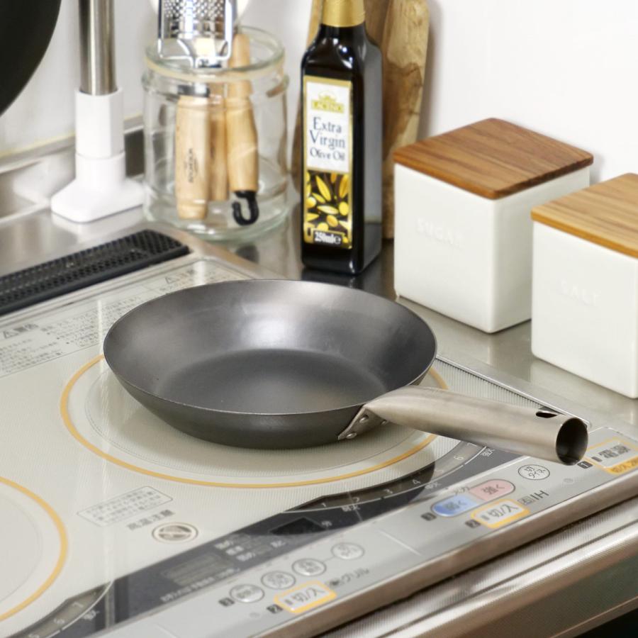 HANAKO+a フライパン20㎝ チタン柄 鉄フライパン 20cm チタン柄 HANAKO 打出し 2.3mm 日本製 （ IH対応