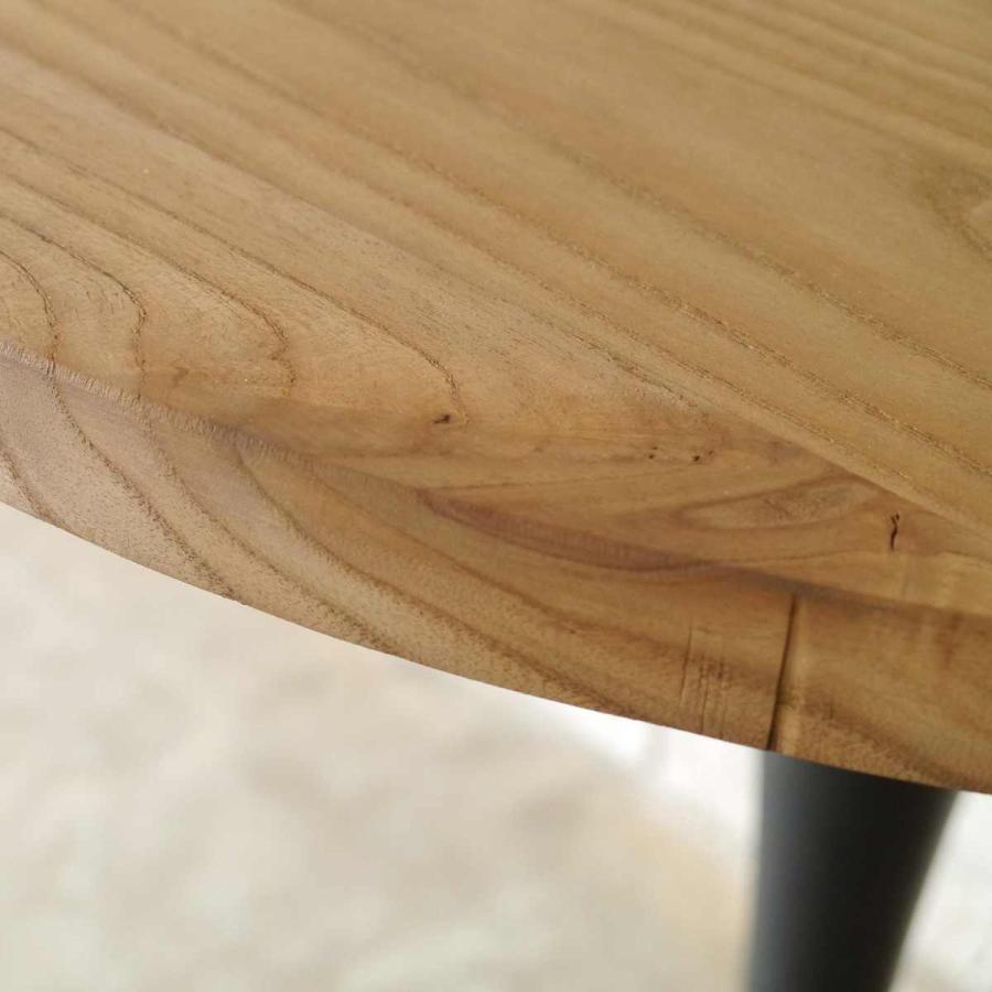 GART カフェテーブル 一人暮らし 丸 天然木 幅70cm （ 丸