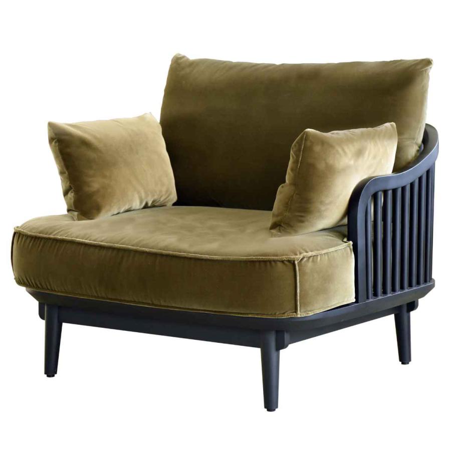 GART（ガルト） ソファ 1人掛け ワイドタイプ ファブリック張地 幅90cm