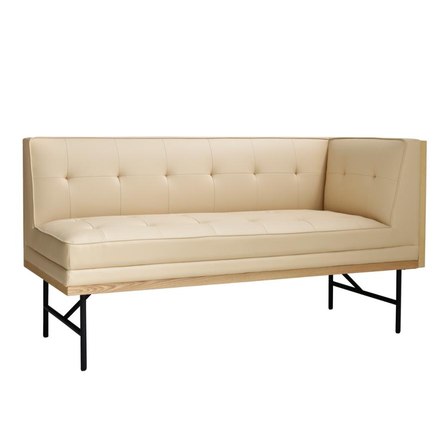 GART（ガルト） カウチソファ 左肘タイプ ヴィンテージ調 PVCレザー