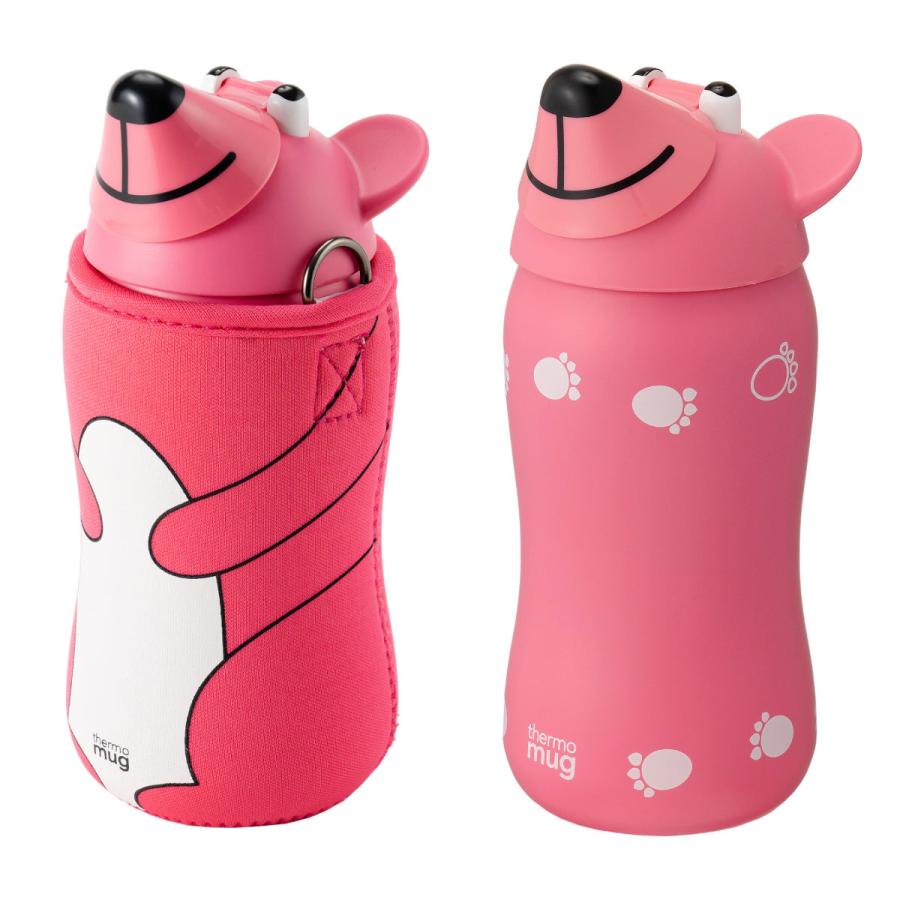 水筒 380ml ANIMAL BOTTLE BEAR （ ストローボトル 軽量 ステンレス クマ かわいい ）｜colorfulbox｜16