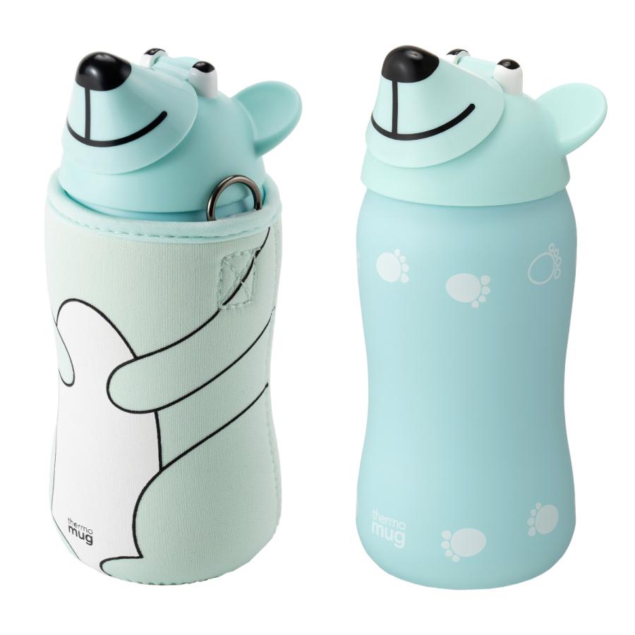 水筒 380ml ANIMAL BOTTLE BEAR （ ストローボトル 軽量 ステンレス クマ かわいい ）｜colorfulbox｜14