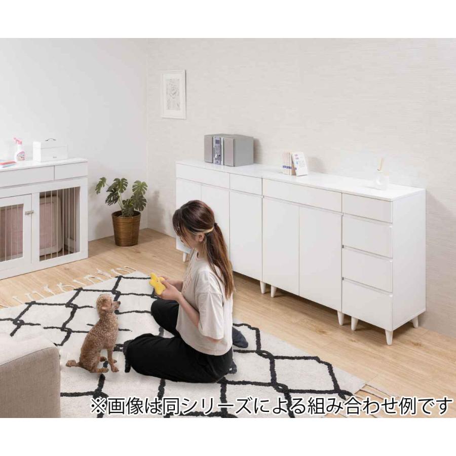 サイドボード 3枚扉 ホワイトリビング 幅90cm ( 食器棚 棚 サイドボード 3枚扉 ホワイトリビング 幅90cm ( 食器棚 棚