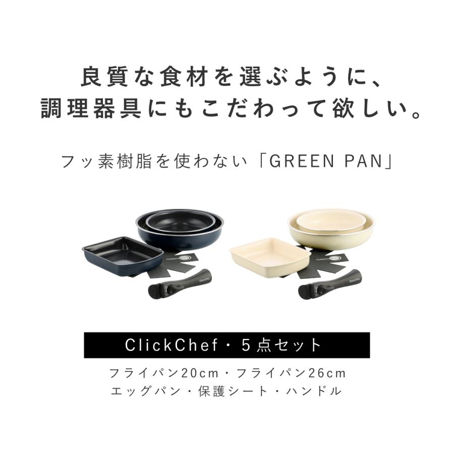 GREEN PAN（グリーンパン） フライパン5点セット 20cm 26cm 卵焼き器