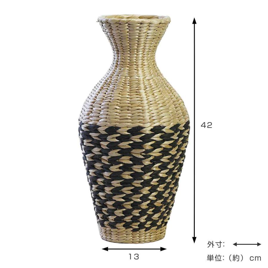 花瓶 ヤニス モディボ ラタン フラワーベース （ ラタンベース 天然素材 花器 ベース 籐 ドライフラワー フェイクグリーン モダンアフリカン ）｜colorfulbox｜03