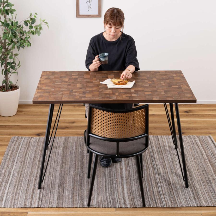 東谷 ダイニングテーブル 幅120cm スチール脚 （ 2人掛け 4人掛け