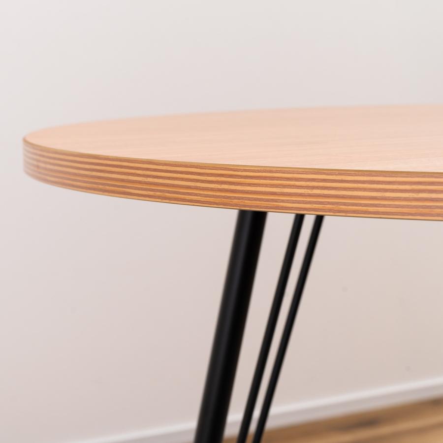 東谷 ダイニングテーブル 円型 幅105cm スチール脚 （ 2人掛け 4人掛け