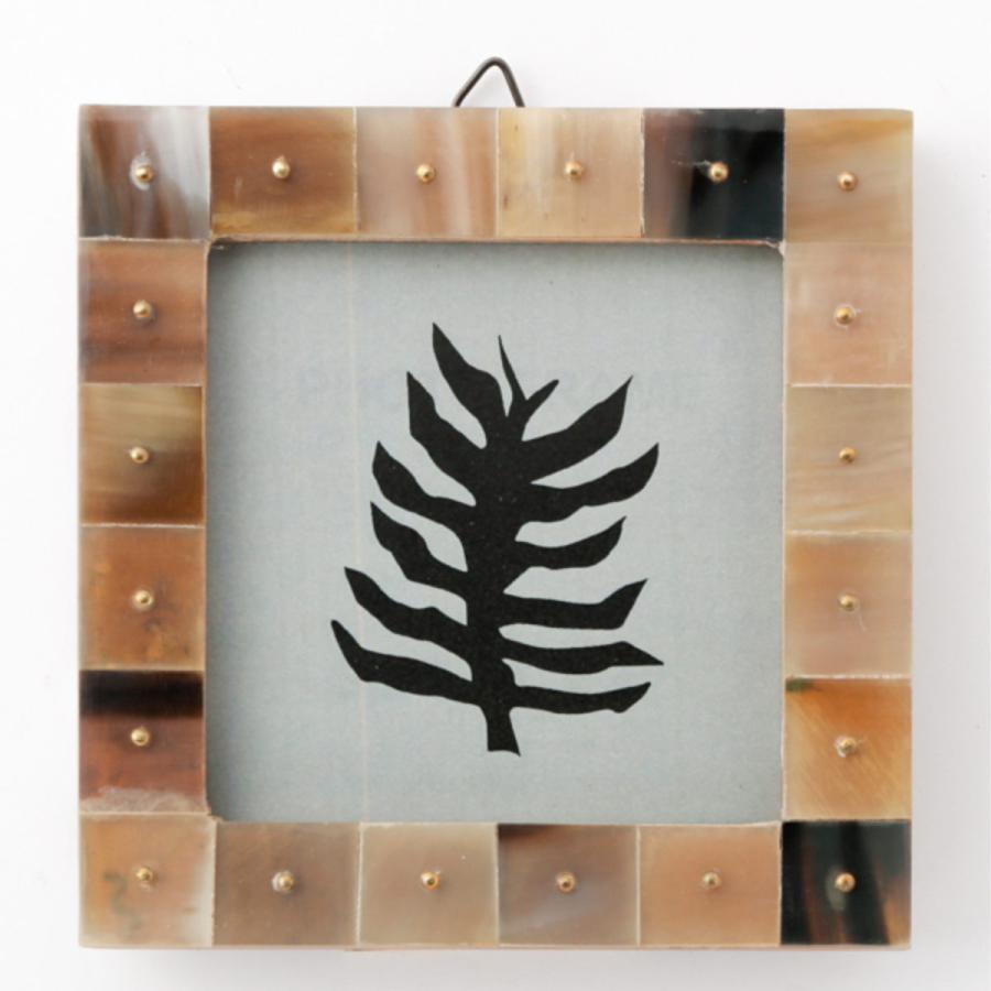 フォトフレーム ホーン＆ブラスドットフォトフレームS 卓上 13×13cm