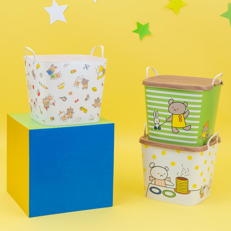 stacksto. バスケット バケット M 25L こぐまちゃん 収納 絵本 stacksto. バスケット バケット M 25L こぐまちゃん 収納 絵本