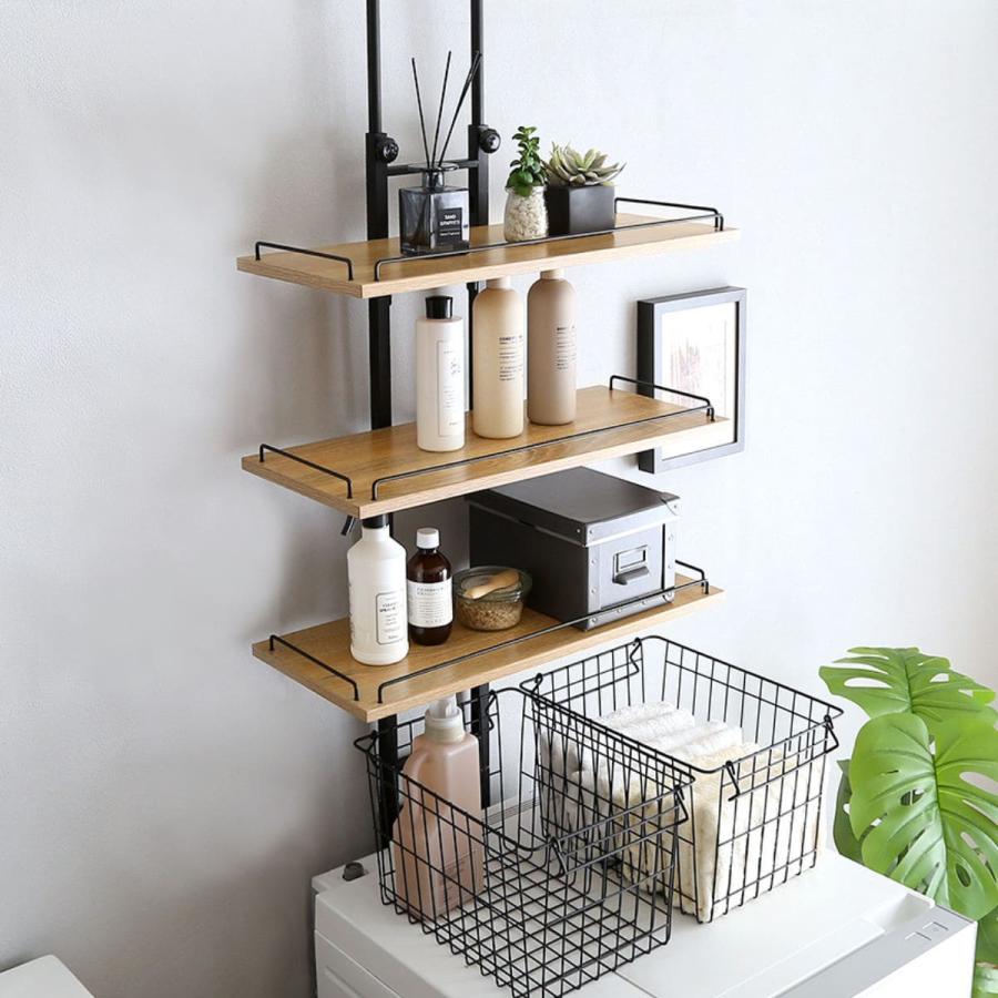 ホームテイスト（HOME taste） 突っ張り ランドリーラック 工具不要 棚