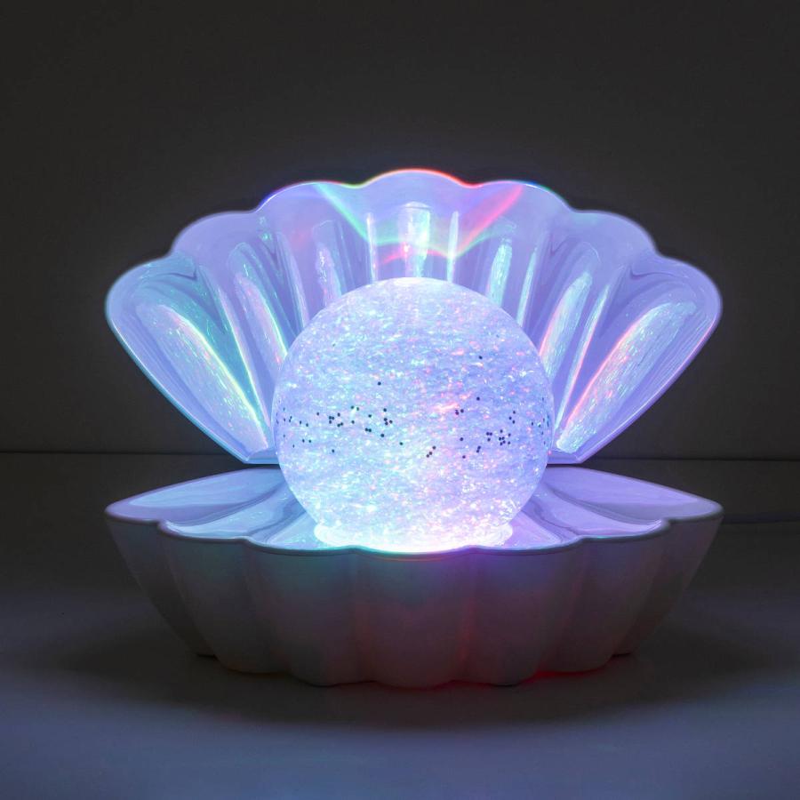 シェルランプ　間接照明 貝殻 ランプ 照明 シェルランプ グリッター USB電源 ACアダプター付き （ ライト