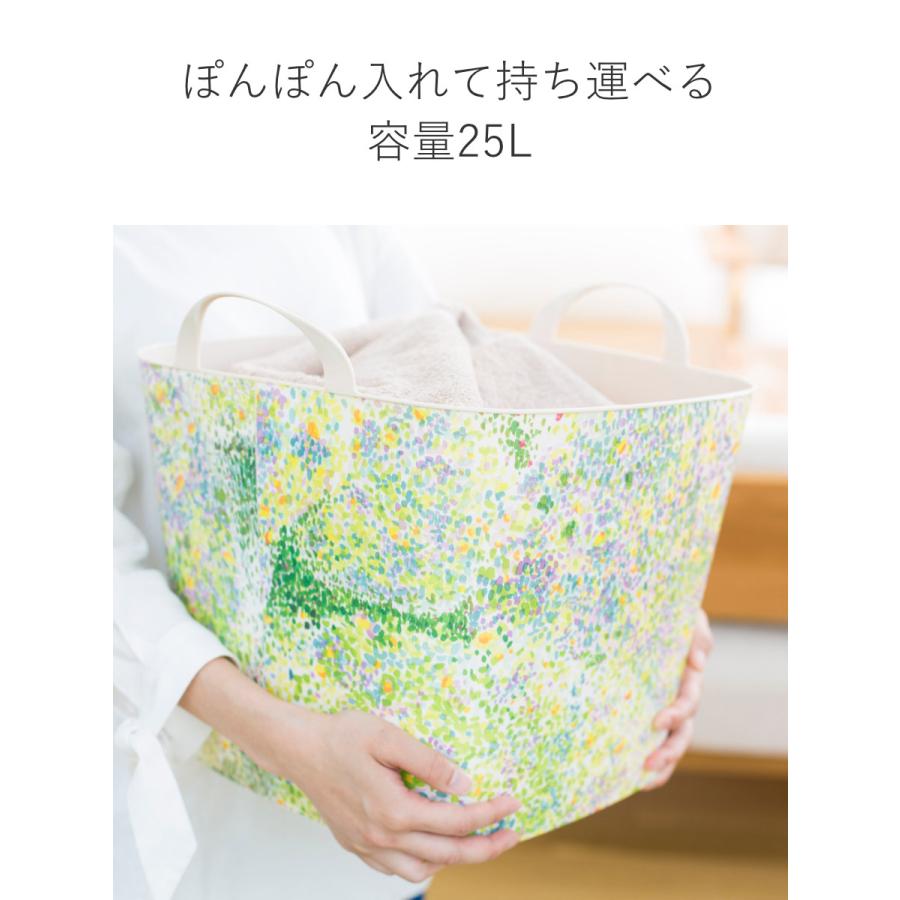 バスケット baquet 25L M naomi ito 収納 北欧 バケツ （ 収納ボックス 柔らかい 軽量 持ち手付き 収納ケース 洗濯かご ランドリーバスケット 小物収納 ）｜colorfulbox｜10