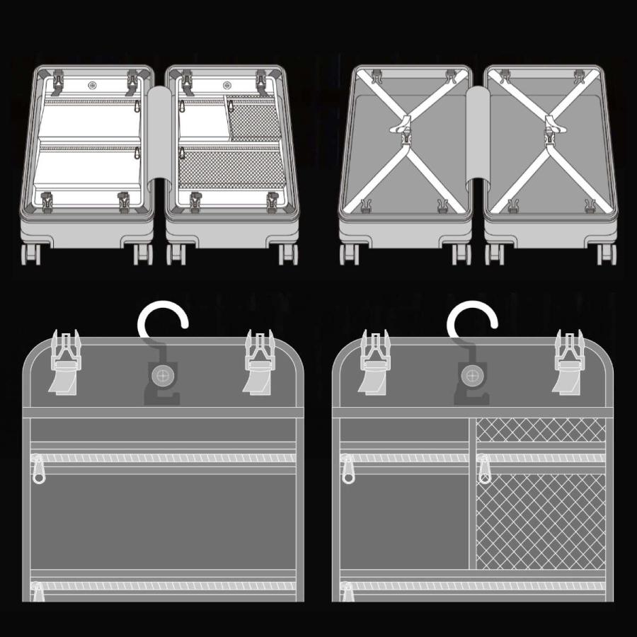 スーツケース 105L TSAロックWFタイプ Lサイズ キャプテンスタッグ （ CAPTAIN STAG トラベル 旅行 キャリーバッグ トラベルハードケース ）｜colorfulbox｜15