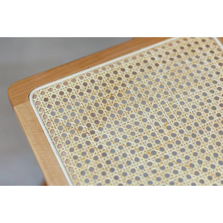 弘益 Mash チェア ラタン 座面高41.5cm 天然木 折りたたみ （ 椅子