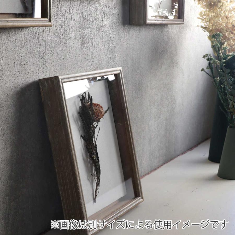 水墨画 花 木製フレーム 約30cm x 25cm 水墨画 花 木製フレーム 約30cm x 25cm