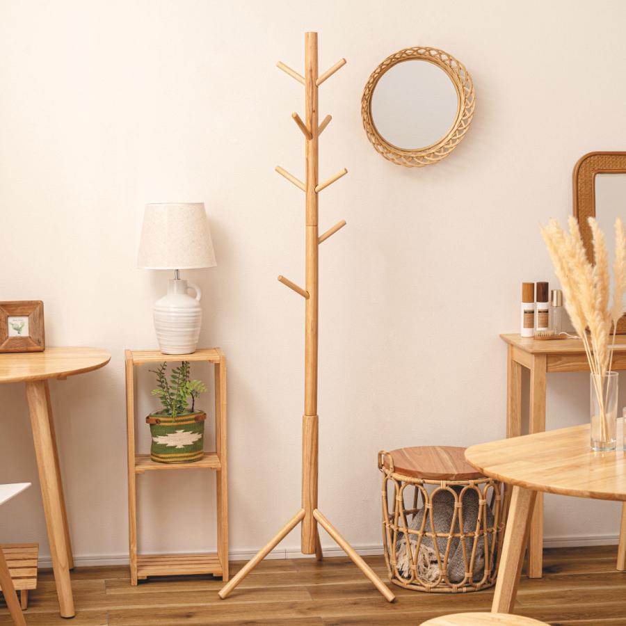 木製ハンガーラック・ポールハンガー 東谷 ポールハンガー 天然木 北欧風 幅50cm （ コートハンガー 木製