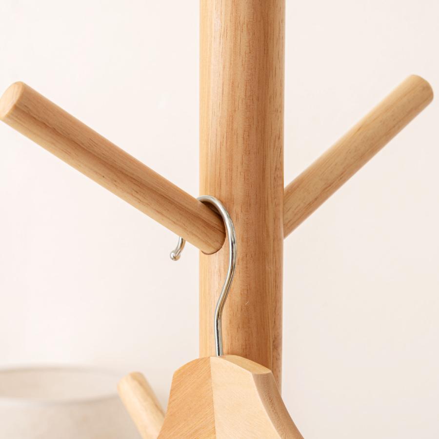 東谷 ポールハンガー 天然木 北欧風 幅50cm （ コートハンガー 木製
