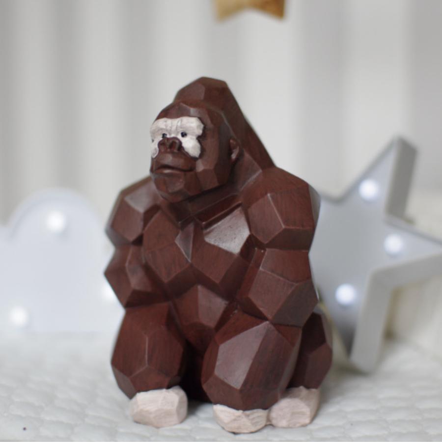 キシマ（KISHIMA） オブジェ スオーラマネーバンク ゴリラ 貯金箱