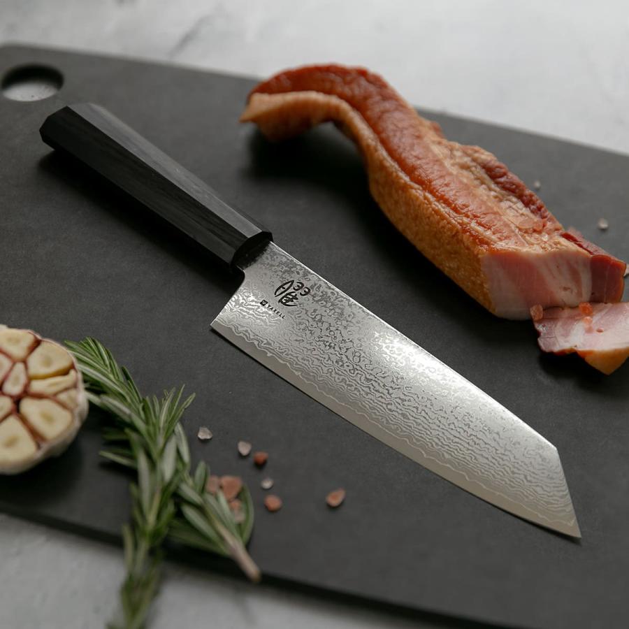 ヤクセル 特典付き 三徳包丁 17cm 曜 たくみ ダマスカス 日本製 ヤクセル 特典付き 三徳包丁 17cm 曜 たくみ ダマスカス 日本製