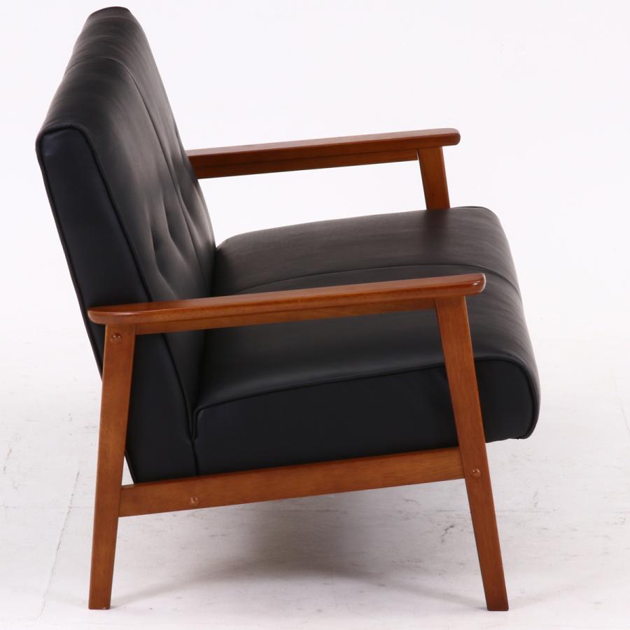 不二貿易（Fuji Boeki） ソファ 2人掛け 幅128cm バイキャストPUソファ