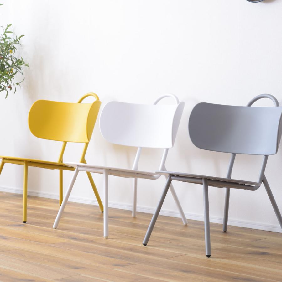 デザイン　ローチェア　グレー　ポリプロピレン デザイン ローチェア グレー ポリプロピレン