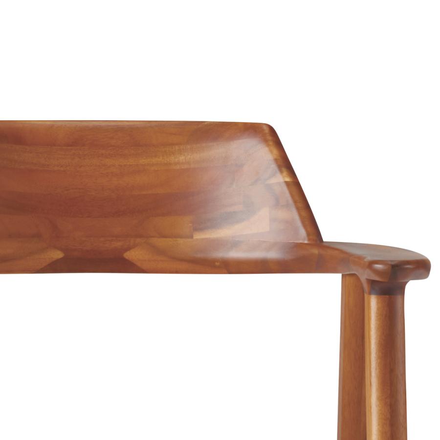 朝日木材加工 アームチェア ダイニングチェア 座面高43cm EDDA （ 開梱